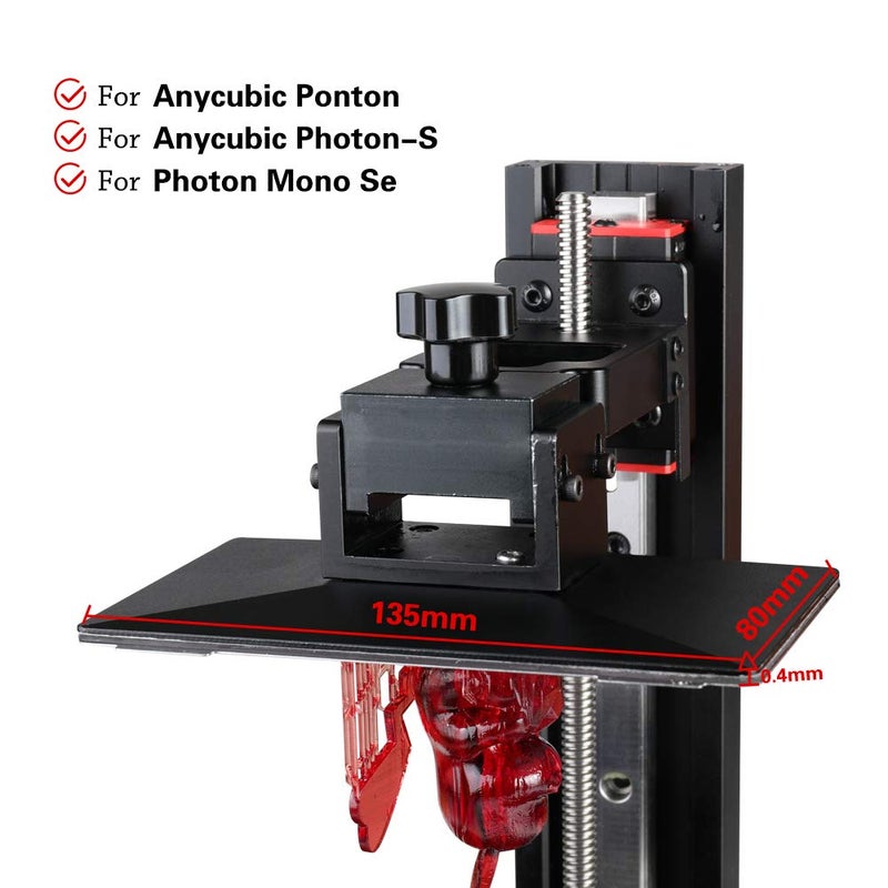 Sovol 3D Upgraded Platform 2 Pack, Resin Magnetic Flexible Steel Plate Flex Bed Fits for ANYCUBIC Photon/Photon S/Photon Mono/Photon Mono SE/Qidi Shadow 5.5S SLA 3D Printer 135x80mm - Image 4